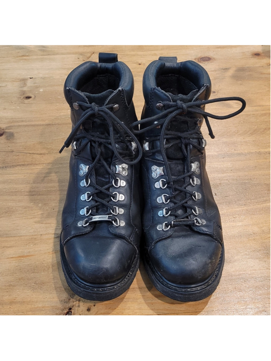 Harley-Davidson Men\'s Size 13 Black Leather Motorcycle Boots Steel Toe Riding HD main image 7